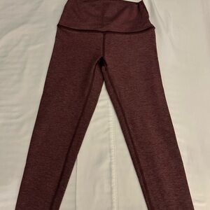 Fleo Maroon Leggings High-Rise